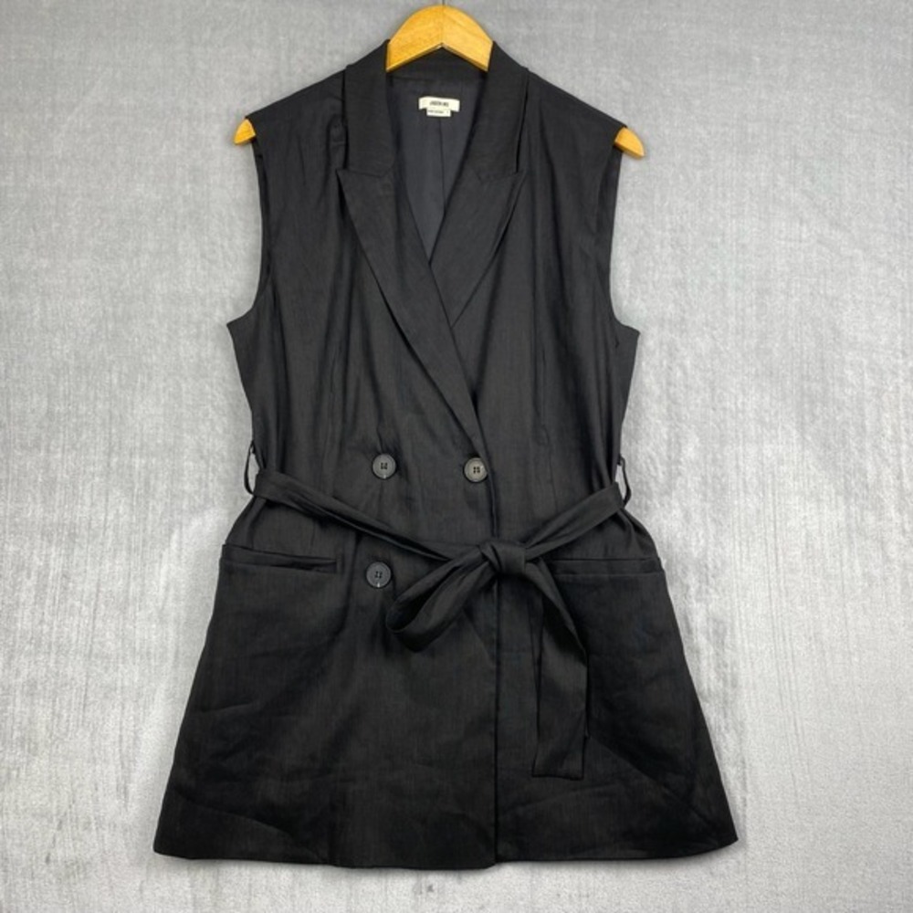 Jason Wu Blazer Dress Womens‎ L Double Breasted Vest Linen Blend Rachel Green